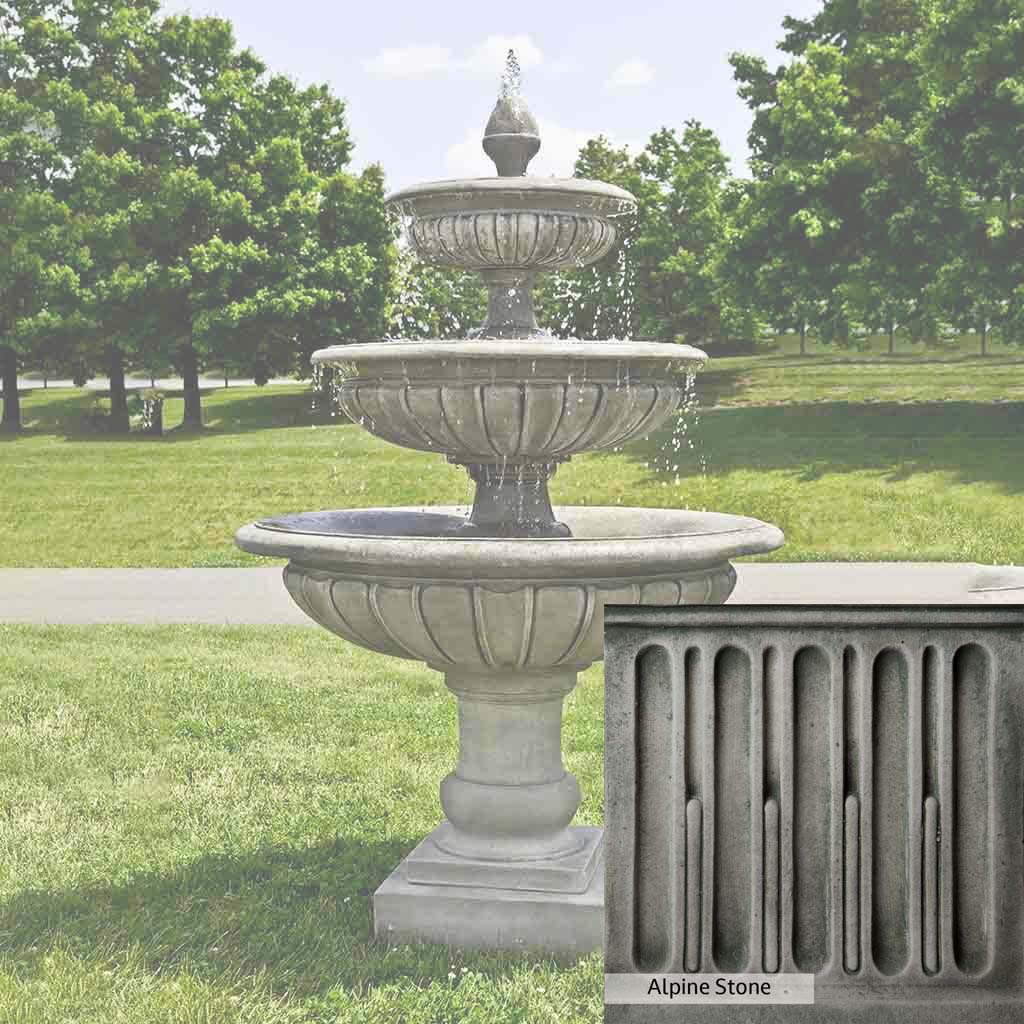 Campania International Three Tier Longvue Fountain