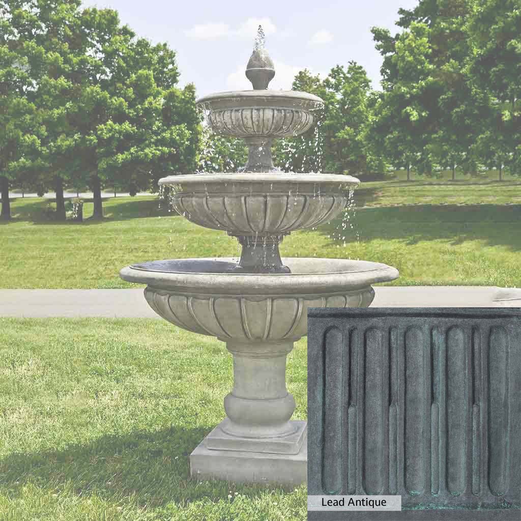 Campania International Three Tier Longvue Fountain