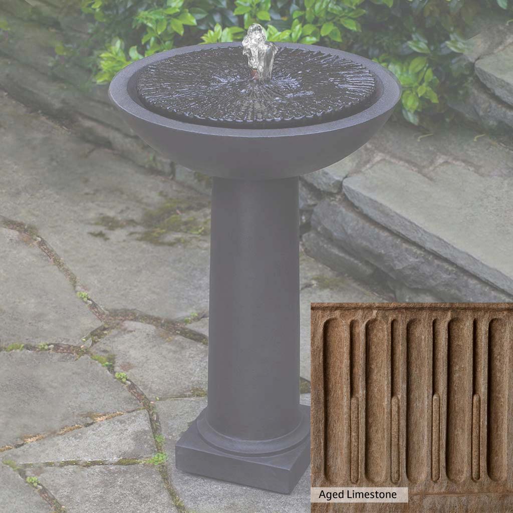 Campania International Equinox Birdbath Fountain