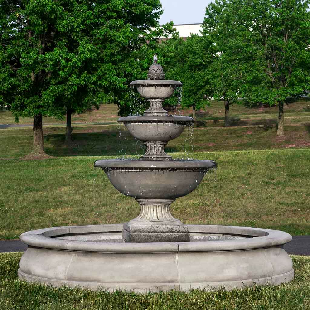 Campania International Fonthill Fountain in Basin