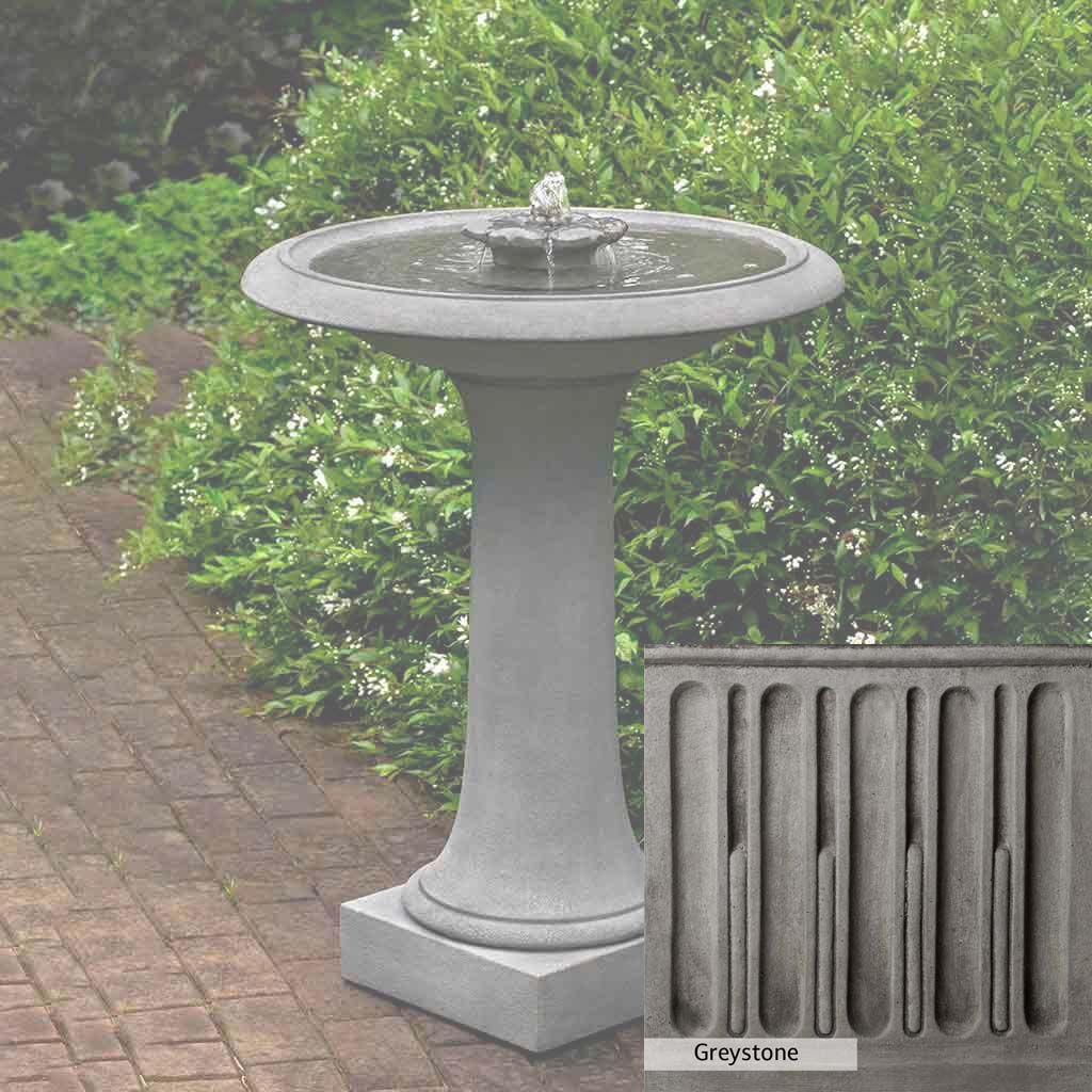 Campania International Camellia Birdbath Fountain