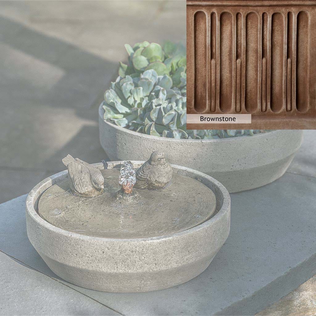 Campania International Beveled Songbird Fountain