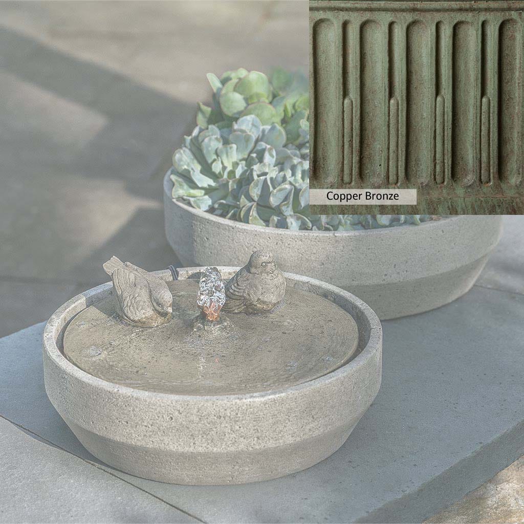 Campania International Beveled Songbird Fountain