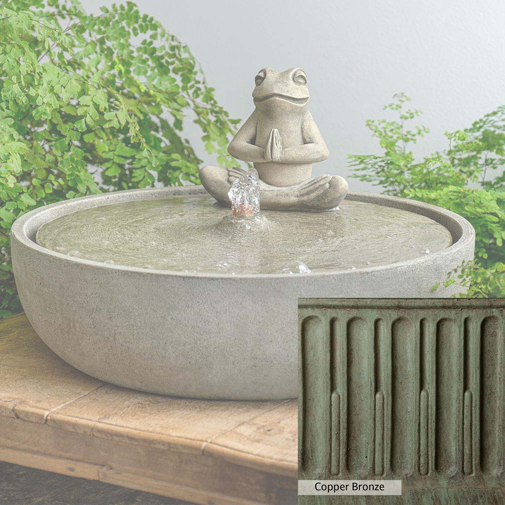 Campania International Yoga Frog Fountain