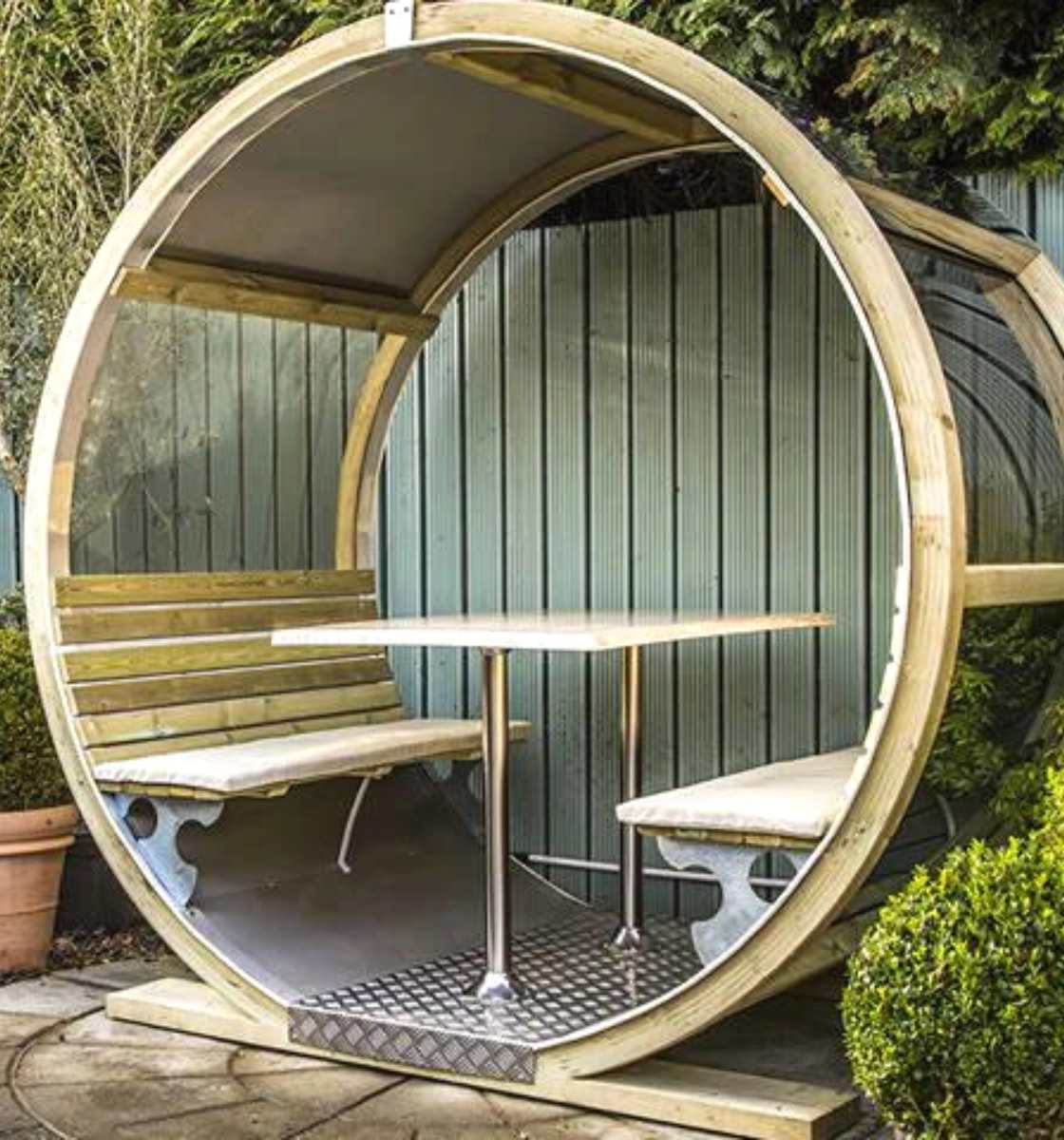 The Wheel Bench Garden Pod