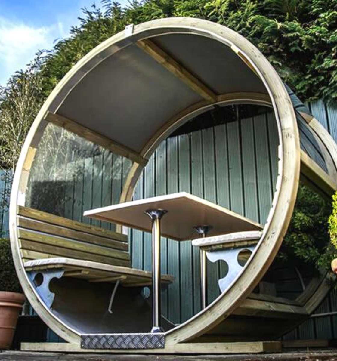 The Wheel Bench Garden Pod